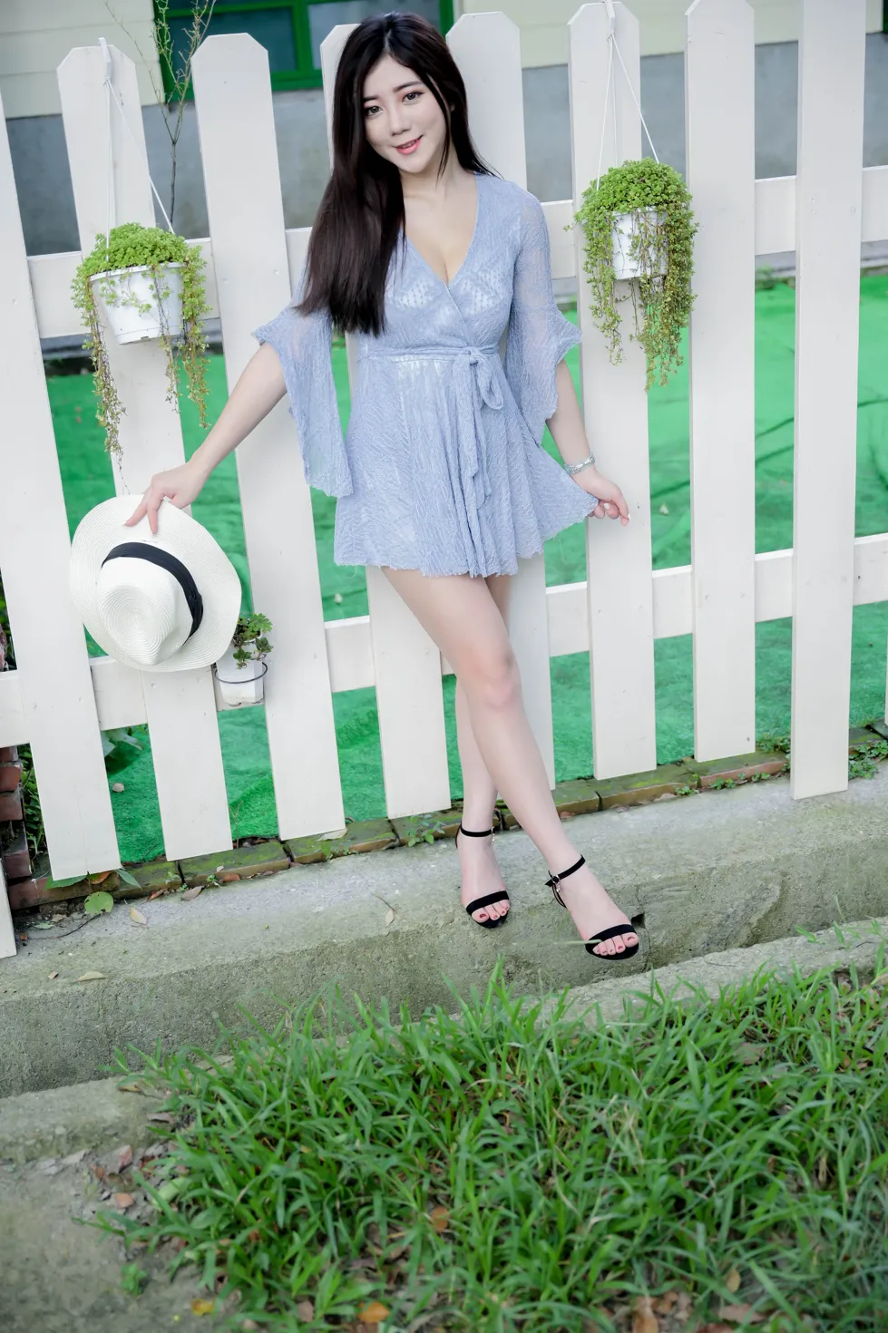 [Mzsock] NO.211 Lele dress with cool legs and high legs street photography#[71P]-7