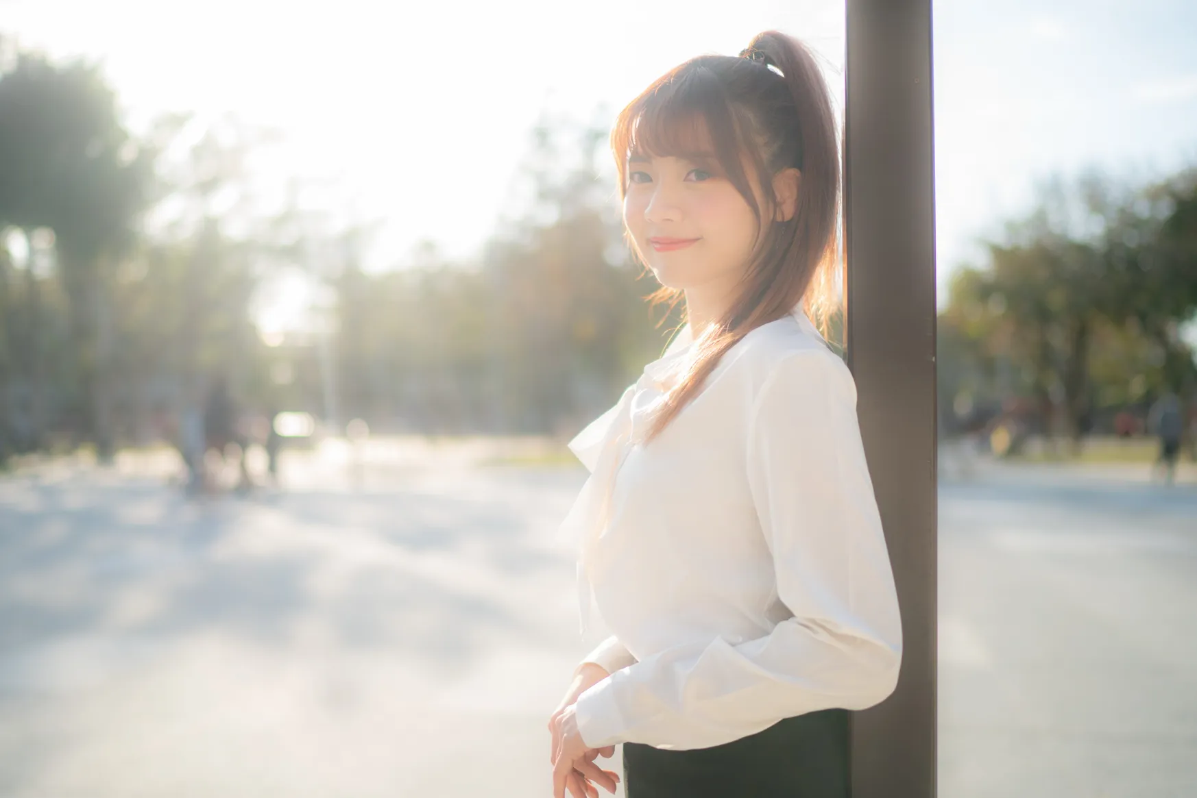 [Mzsock] NO.237 OL black silk uniform high heels street photography#[105P]-2