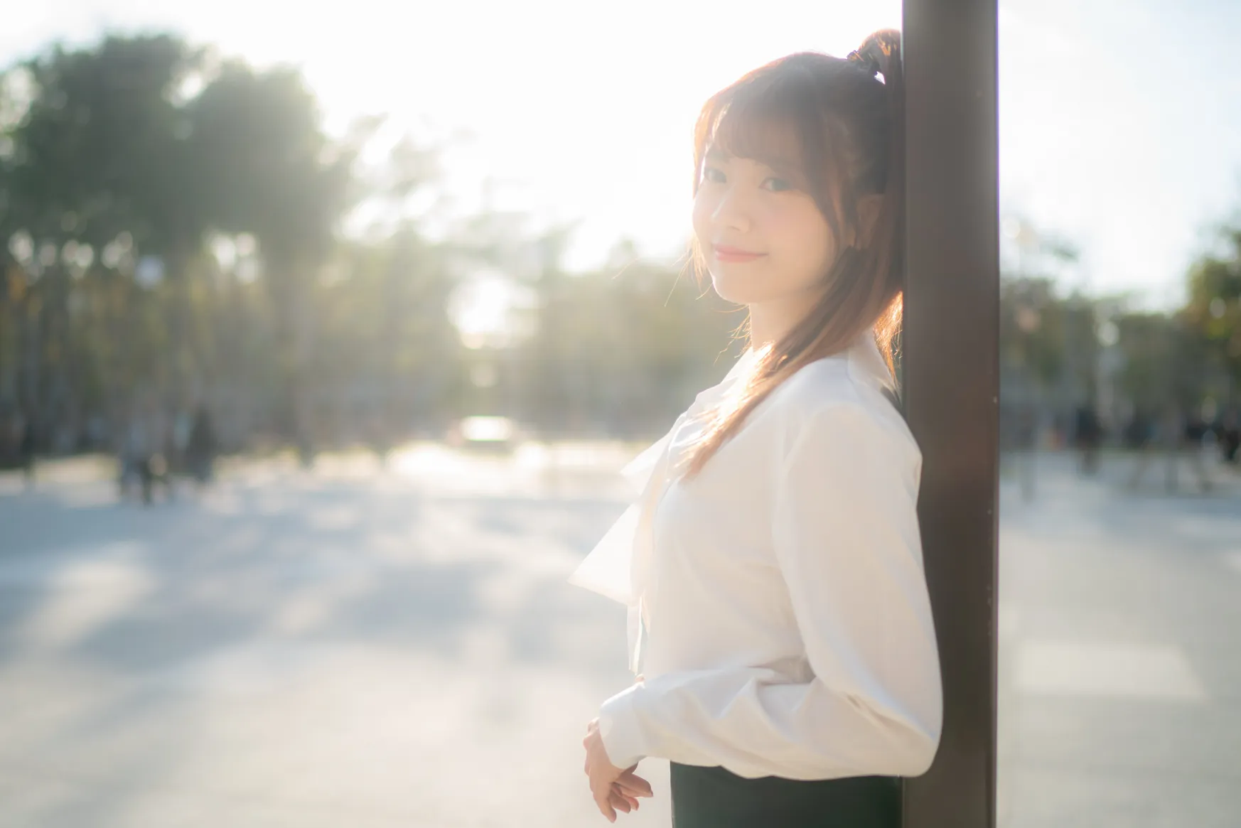 [Mzsock] NO.237 OL black silk uniform high heels street photography#[105P]-3