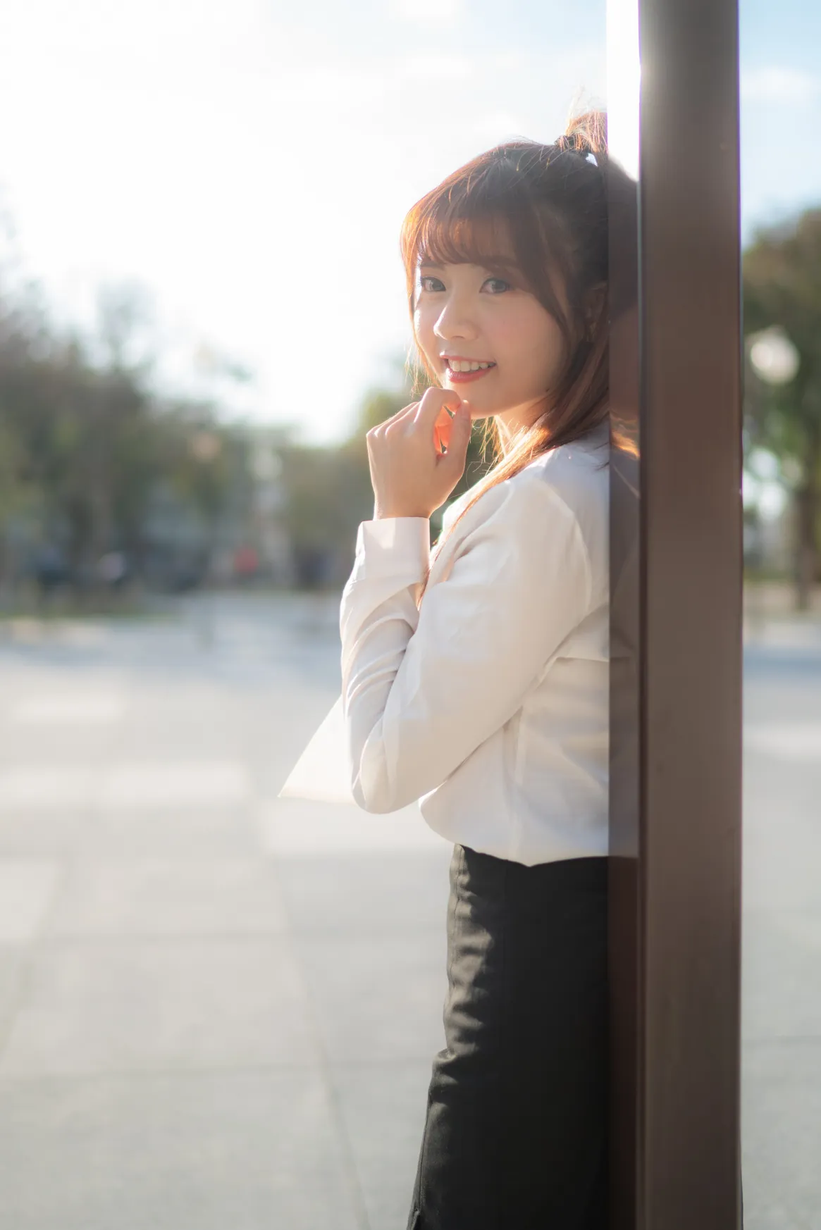 [Mzsock] NO.237 OL black silk uniform high heels street photography#[105P]-5