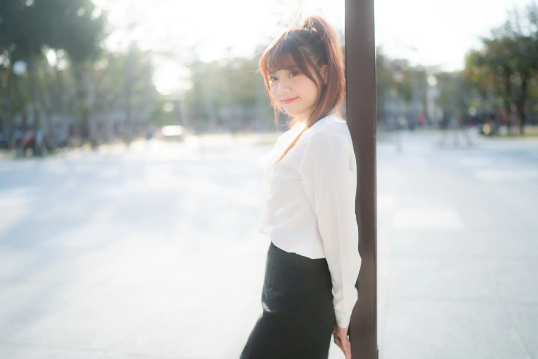 [Mzsock] NO.237 OL black silk uniform high heels street photography#[105P]-9