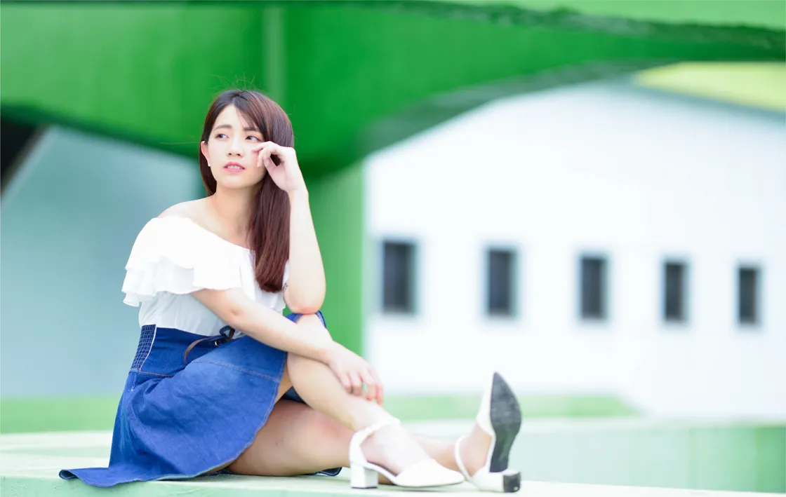 [Mzsock] NO.168 Shanshan denim short skirt with high legs and beautiful legs street photography#[35P]-8