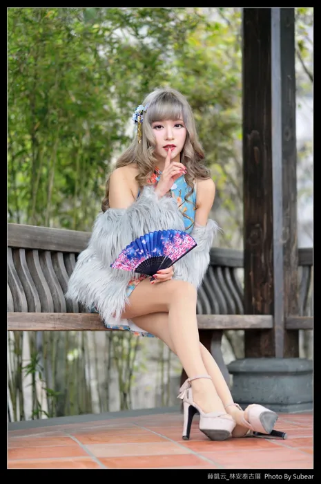 [Mzsock] NO.069 Xue Kaiyun, Lin Antai’s ancient house, high heels and beautiful legs, outdoor shot street photography#[76P]-10
