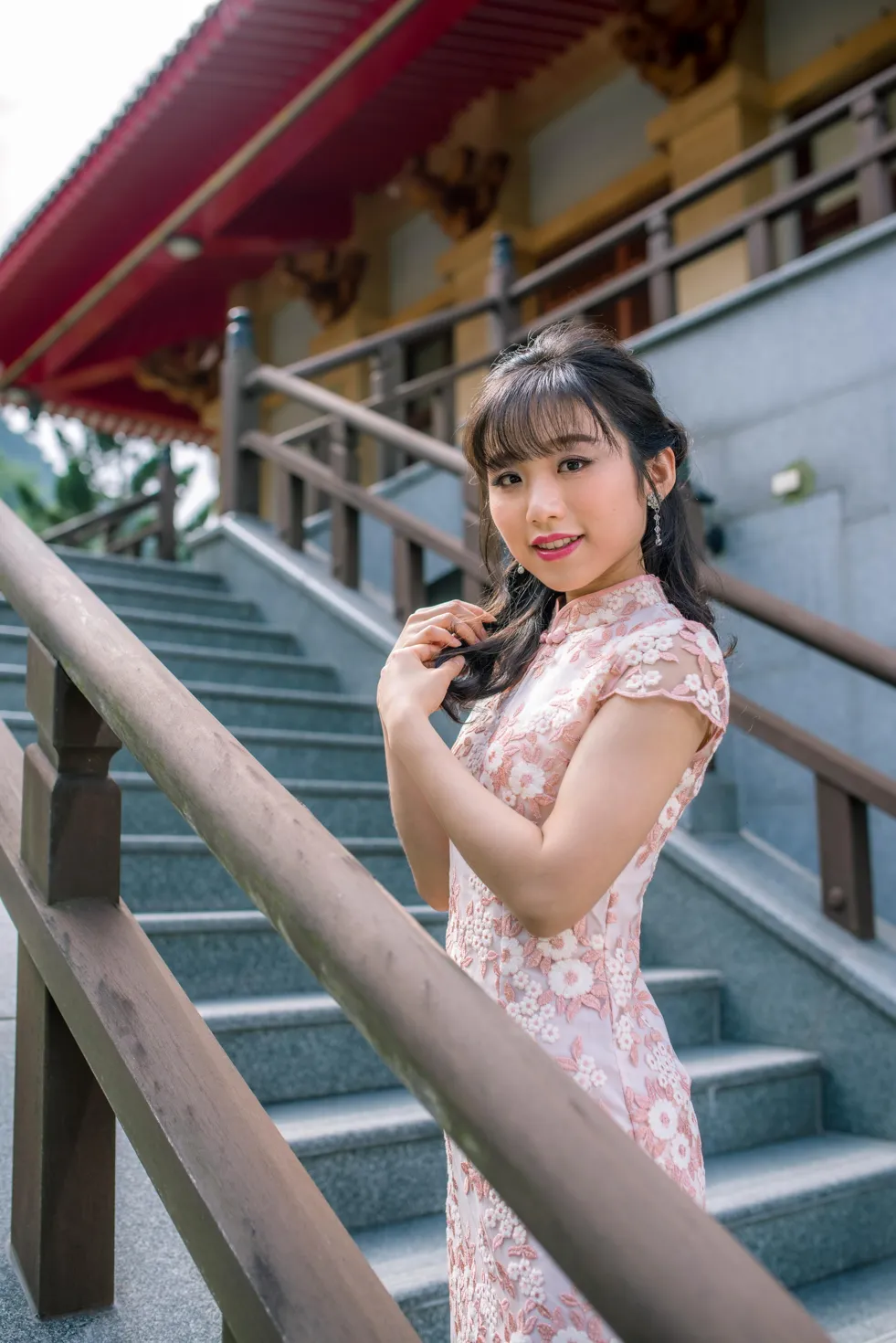 [Mzsock] NO.188 Yu Chen cheongsam high heels beautiful legs street photography#[88P]-9