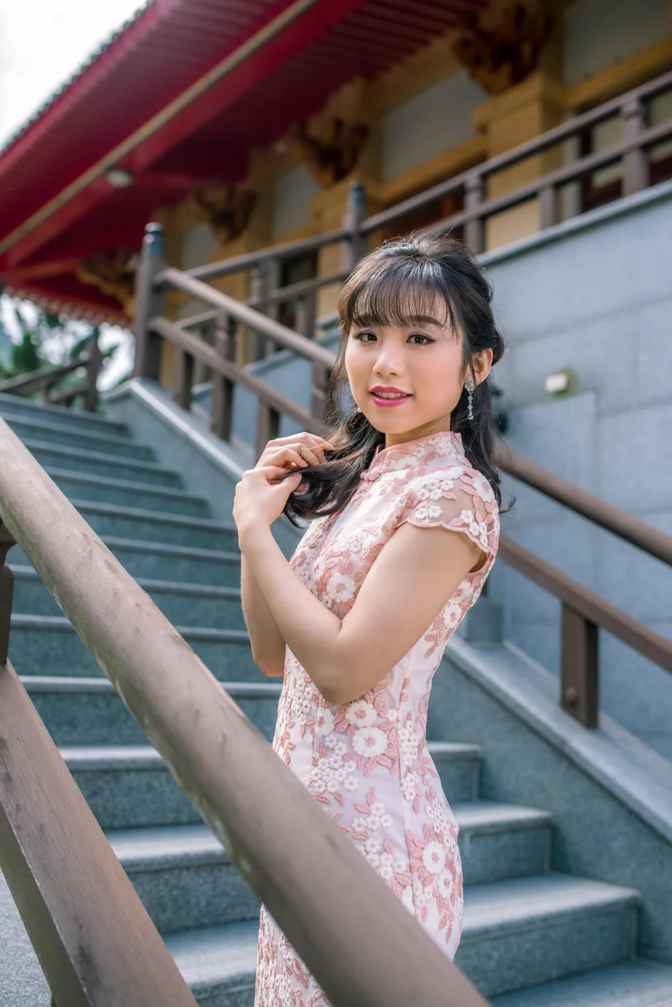 [Mzsock] NO.188 Yu Chen cheongsam high heels beautiful legs street photography#[88P]-10