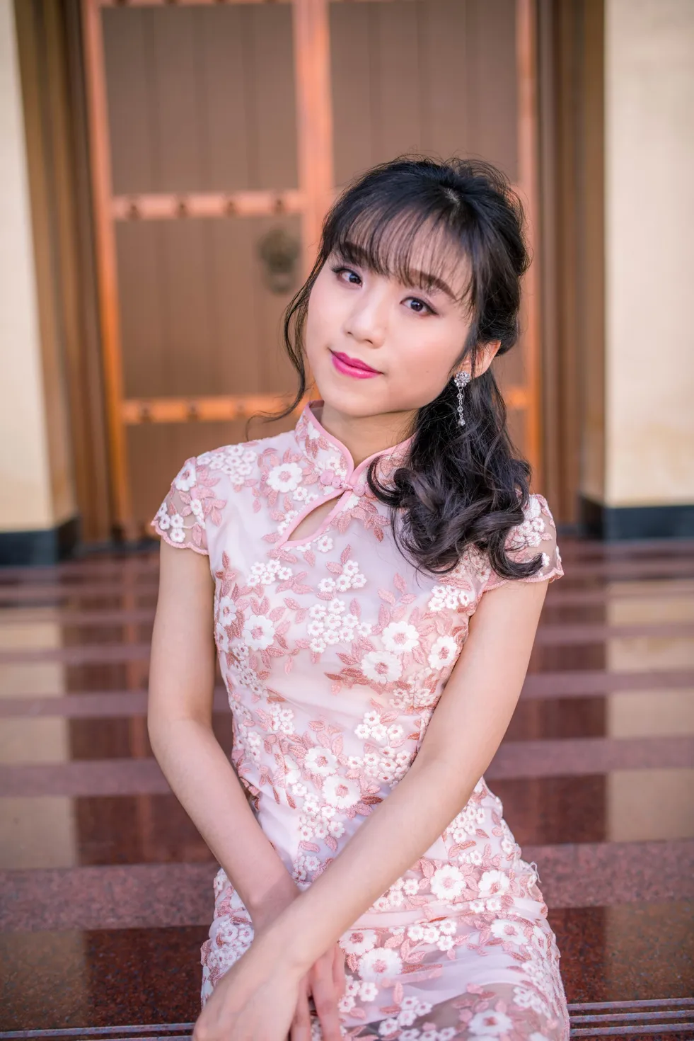 [Mzsock] NO.188 Yu Chen cheongsam high heels beautiful legs street photography#[88P]-2