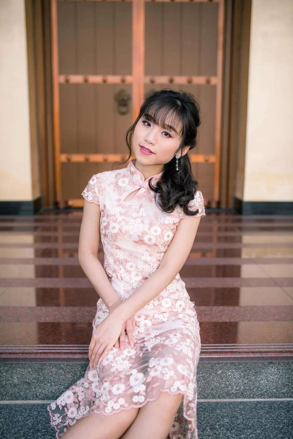 [Mzsock] NO.188 Yu Chen cheongsam high heels beautiful legs street photography#[88P]-4