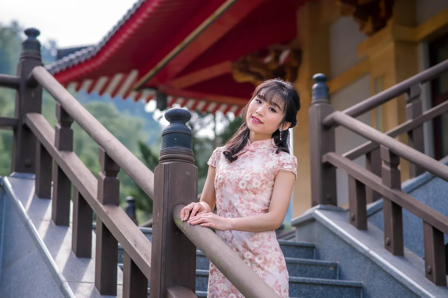 [Mzsock] NO.188 Yu Chen cheongsam high heels beautiful legs street photography#[88P]-1