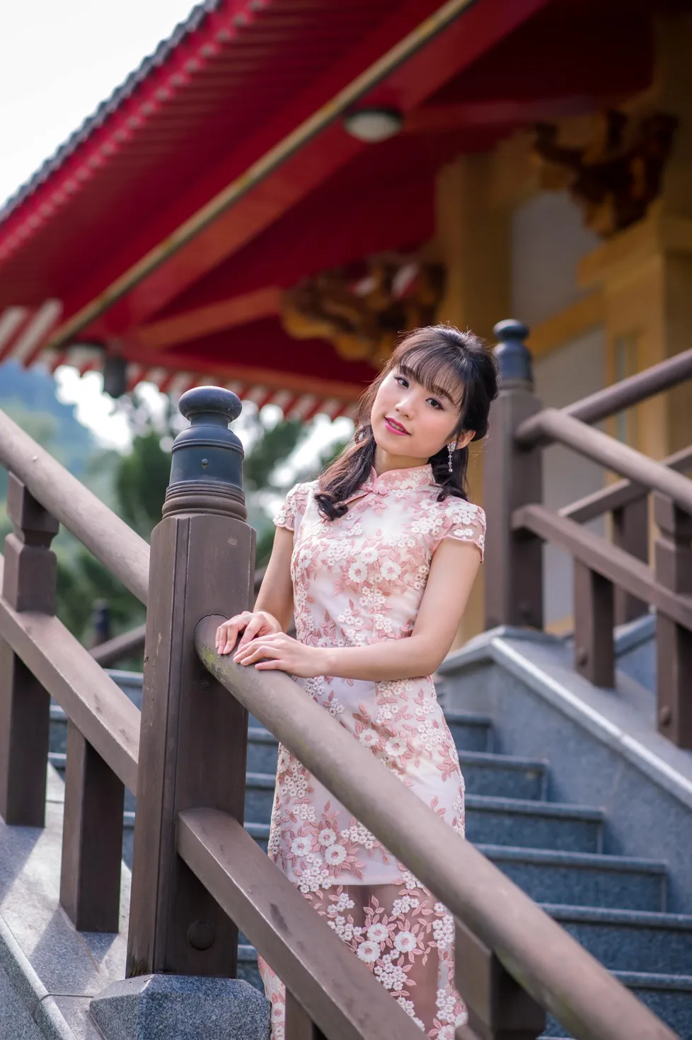 [Mzsock] NO.188 Yu Chen cheongsam high heels beautiful legs street photography#[88P]-2