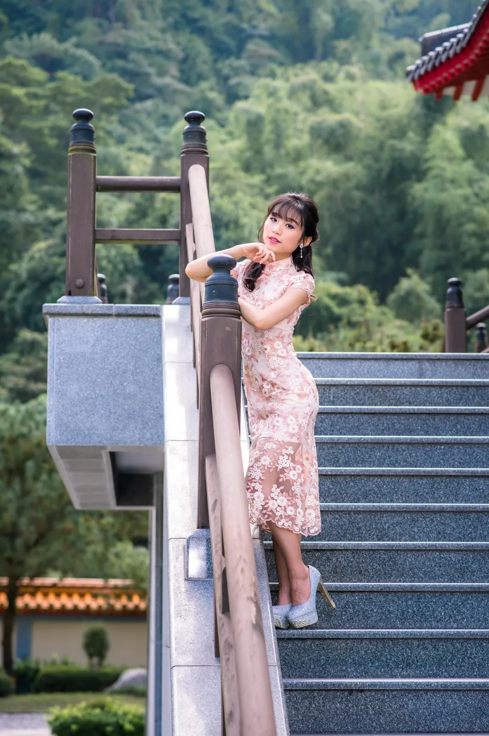 [Mzsock] NO.188 Yu Chen cheongsam high heels beautiful legs street photography#[88P]-5