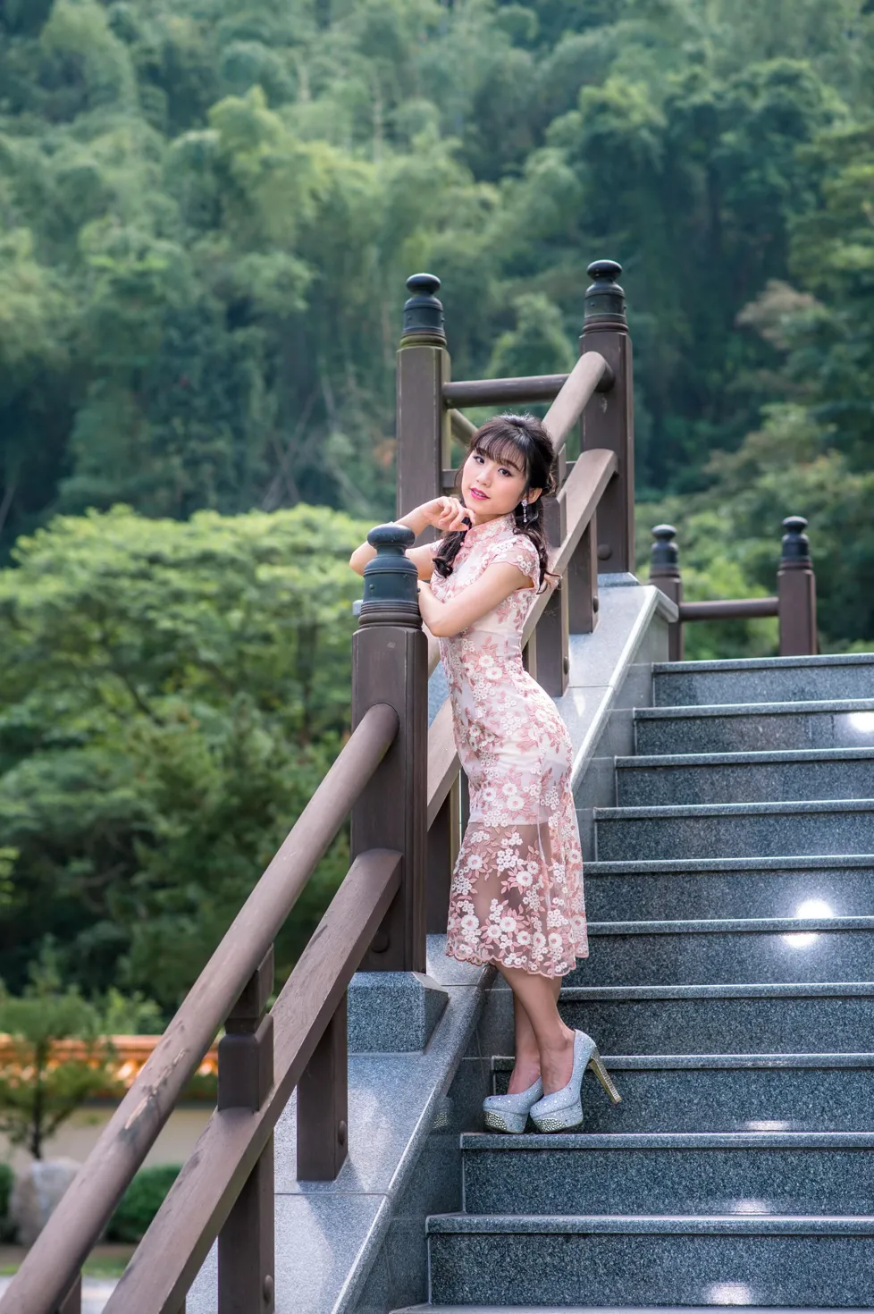 [Mzsock] NO.188 Yu Chen cheongsam high heels beautiful legs street photography#[88P]-6