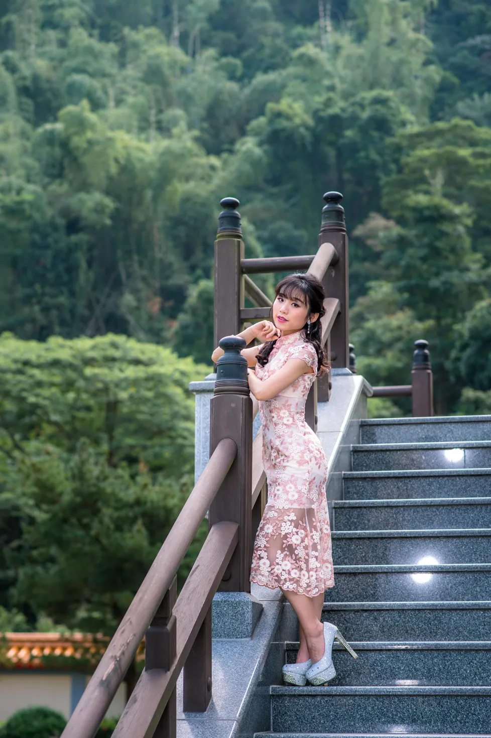 [Mzsock] NO.188 Yu Chen cheongsam high heels beautiful legs street photography#[88P]-8