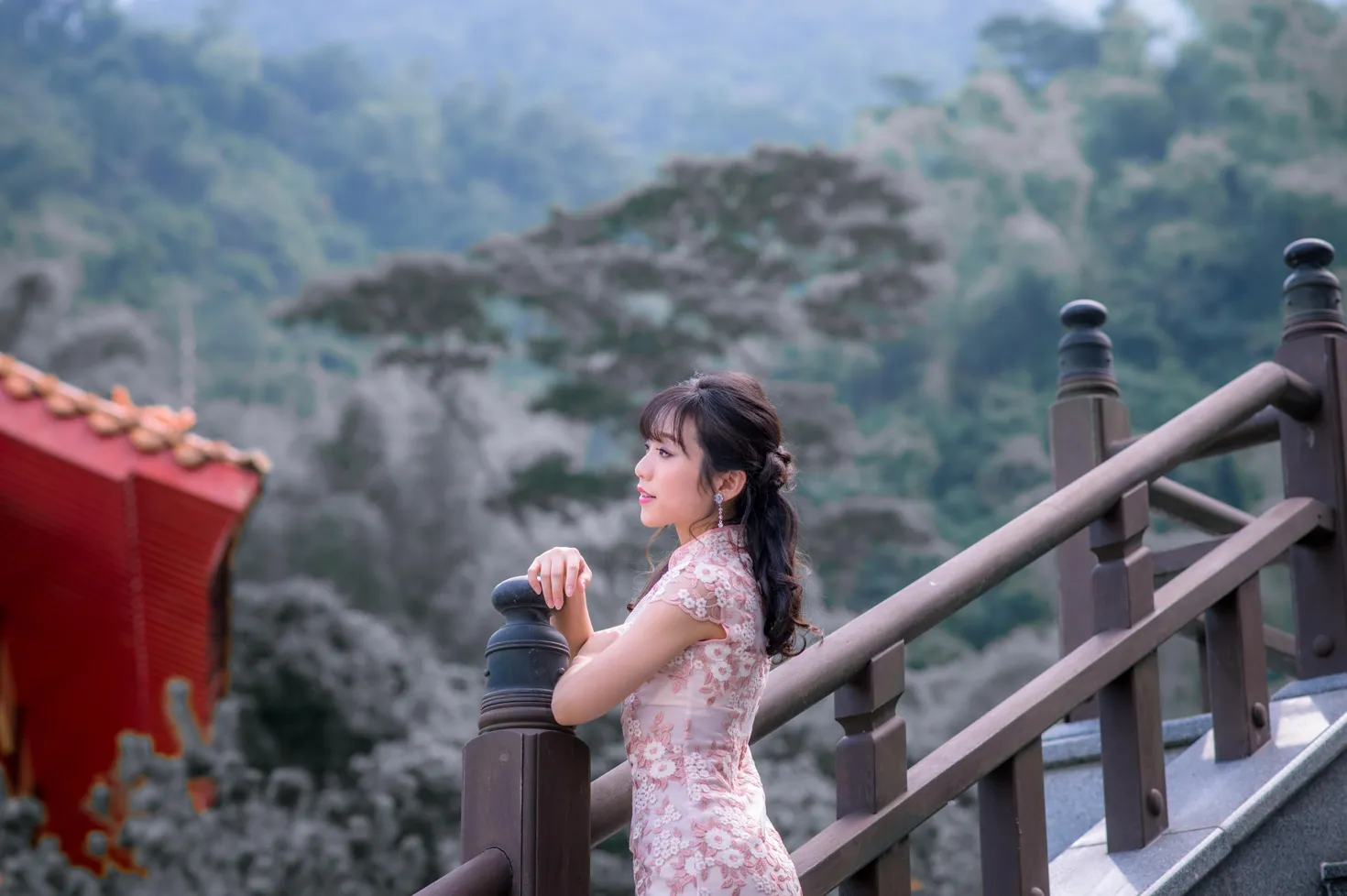 [Mzsock] NO.188 Yu Chen cheongsam high heels beautiful legs street photography#[88P]-2