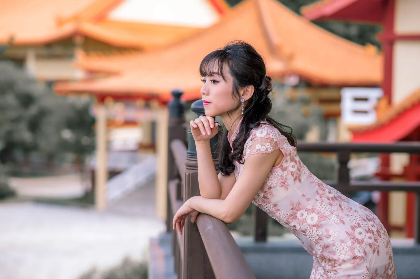 [Mzsock] NO.188 Yu Chen cheongsam high heels beautiful legs street photography#[88P]-5