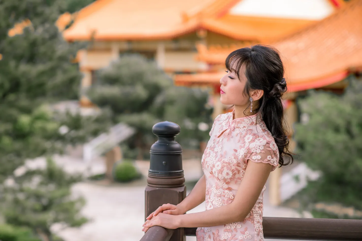 [Mzsock] NO.188 Yu Chen cheongsam high heels beautiful legs street photography#[88P]-8