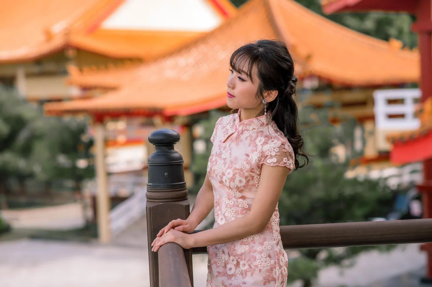 [Mzsock] NO.188 Yu Chen cheongsam high heels beautiful legs street photography#[88P]-1