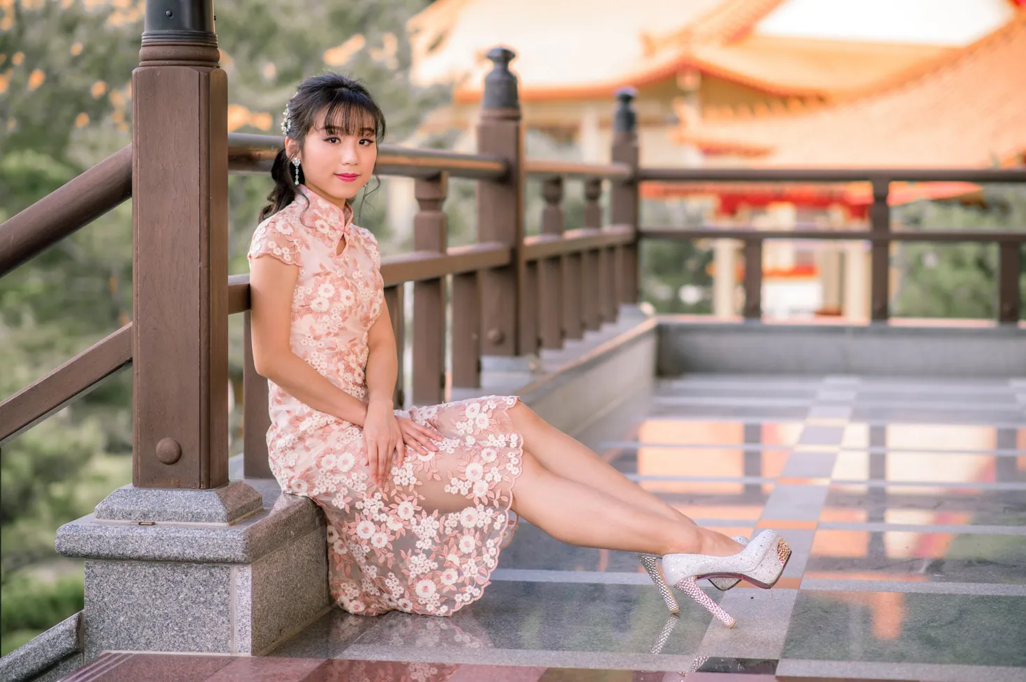 [Mzsock] NO.188 Yu Chen cheongsam high heels beautiful legs street photography#[88P]-6