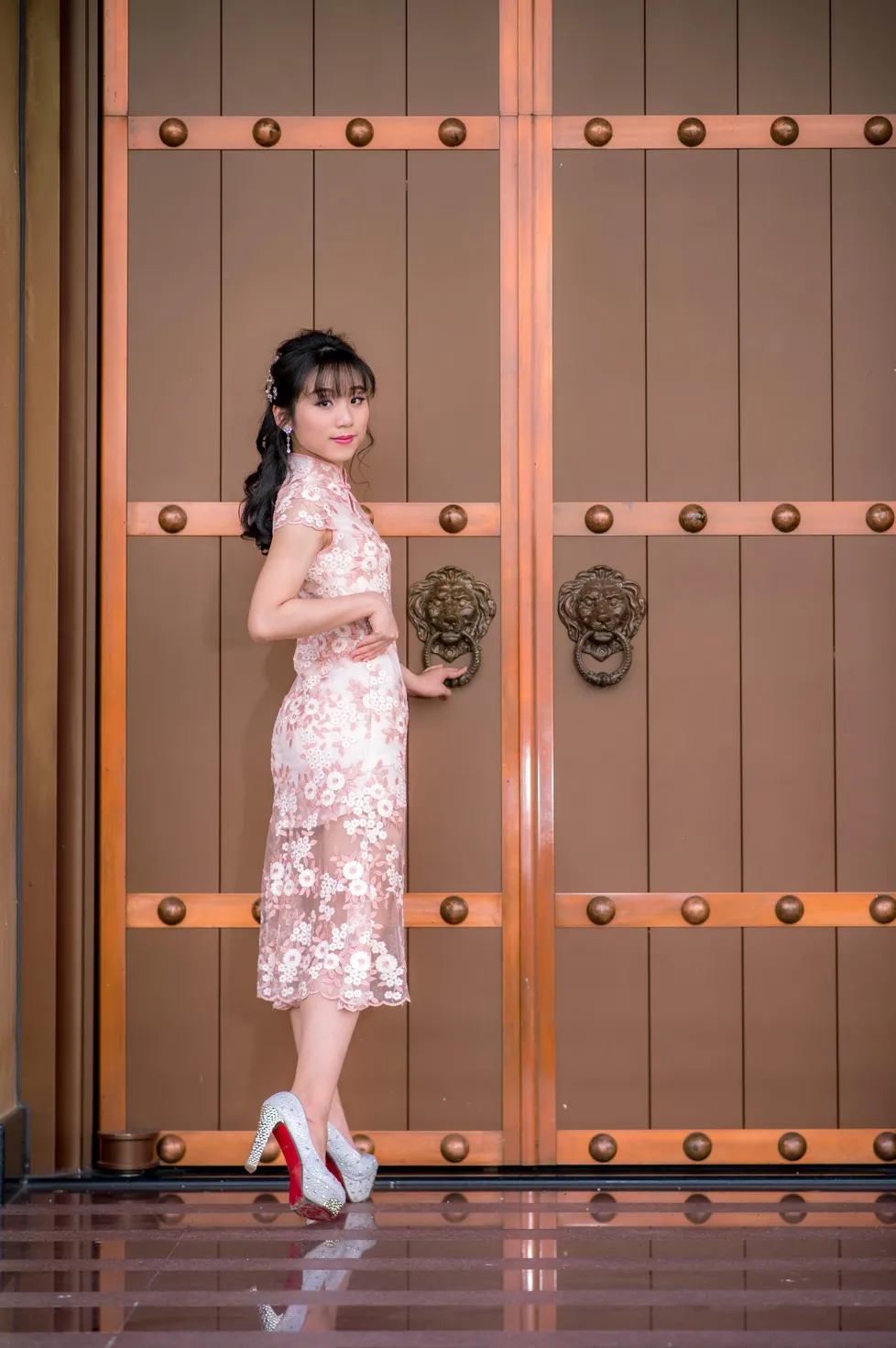 [Mzsock] NO.188 Yu Chen cheongsam high heels beautiful legs street photography#[88P]-10