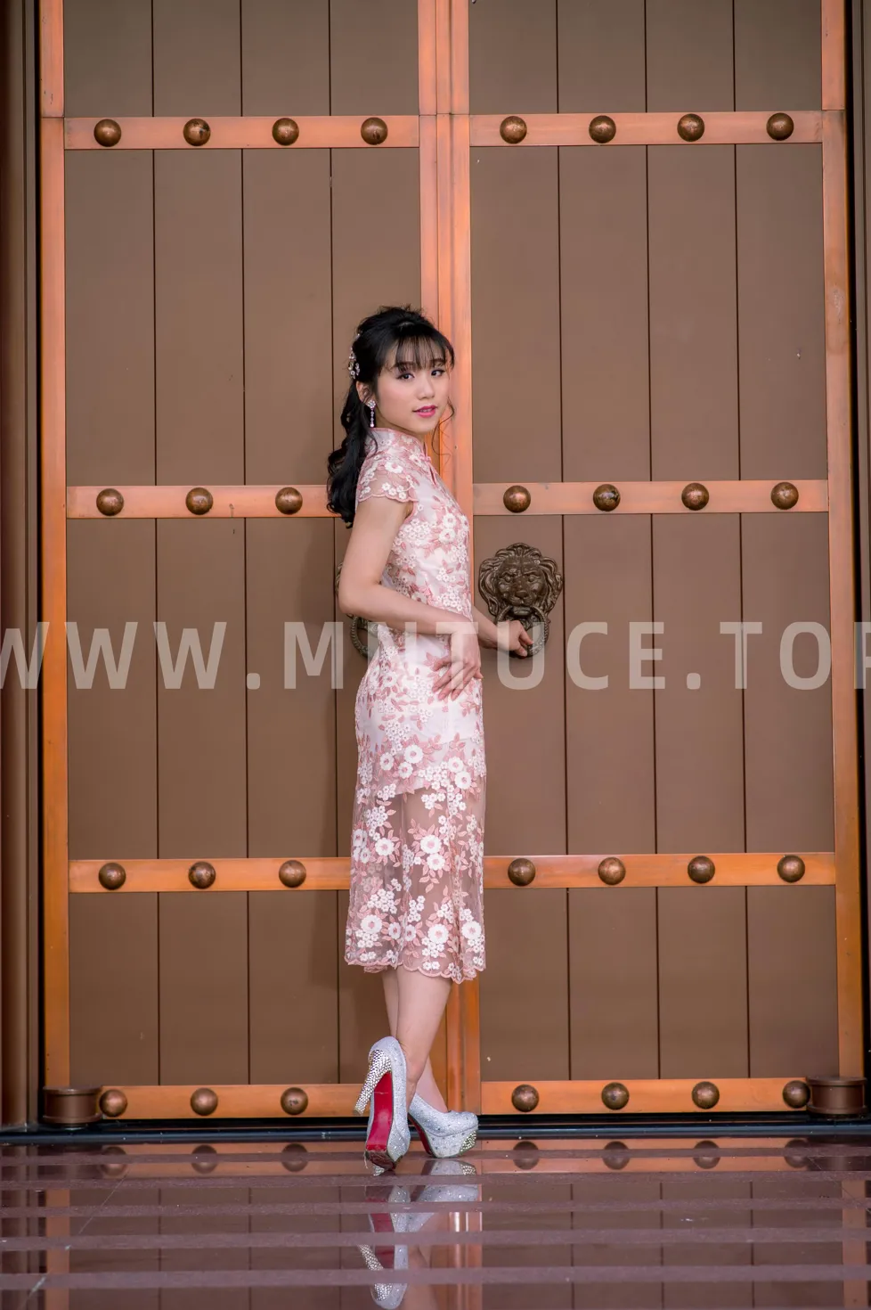 [Mzsock] NO.188 Yu Chen cheongsam high heels beautiful legs street photography#[88P]-5