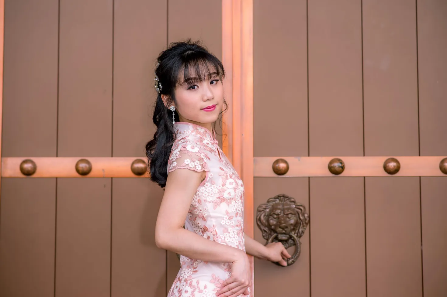 [Mzsock] NO.188 Yu Chen cheongsam high heels beautiful legs street photography#[88P]-8