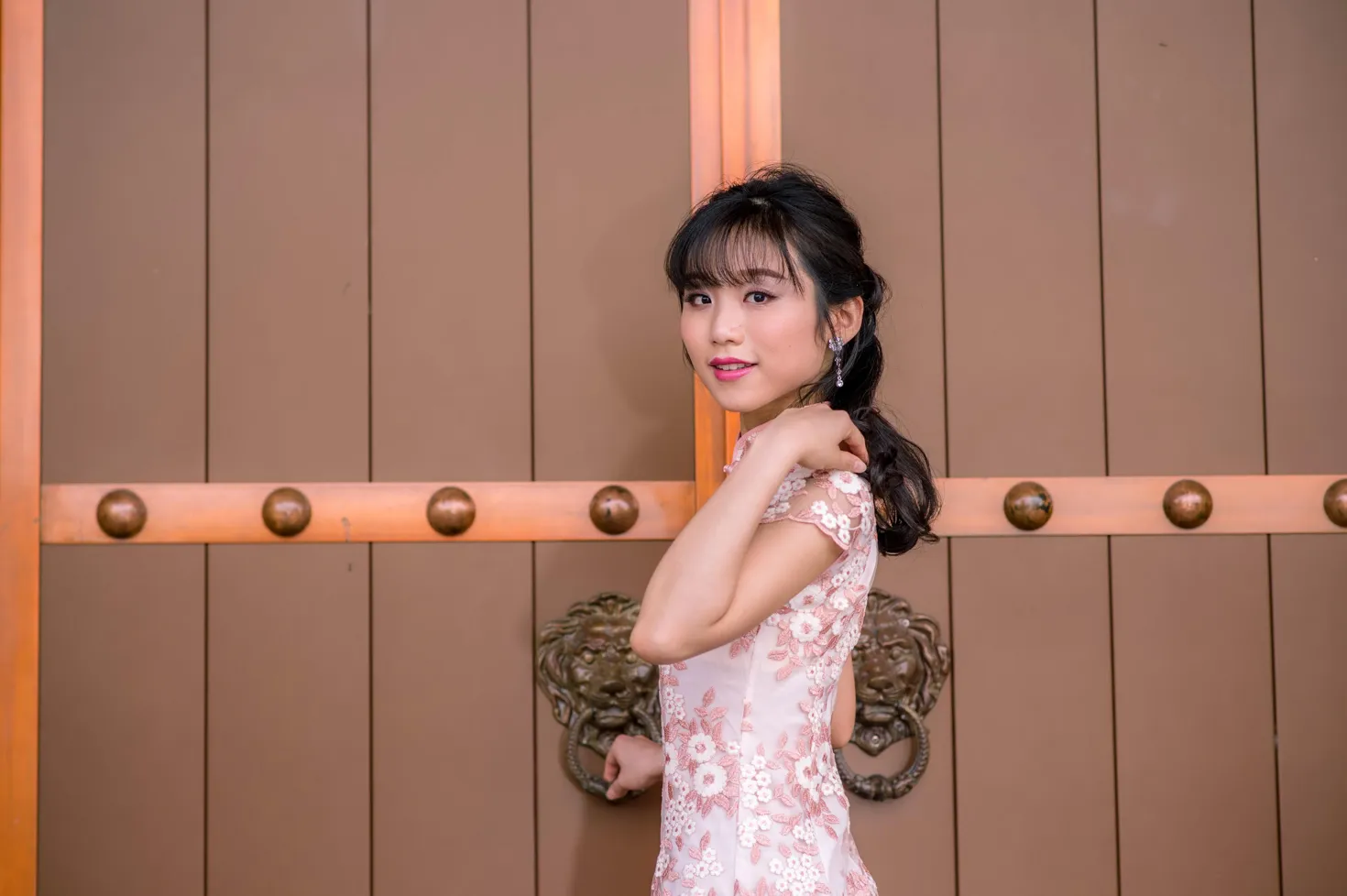 [Mzsock] NO.188 Yu Chen cheongsam high heels beautiful legs street photography#[88P]-9