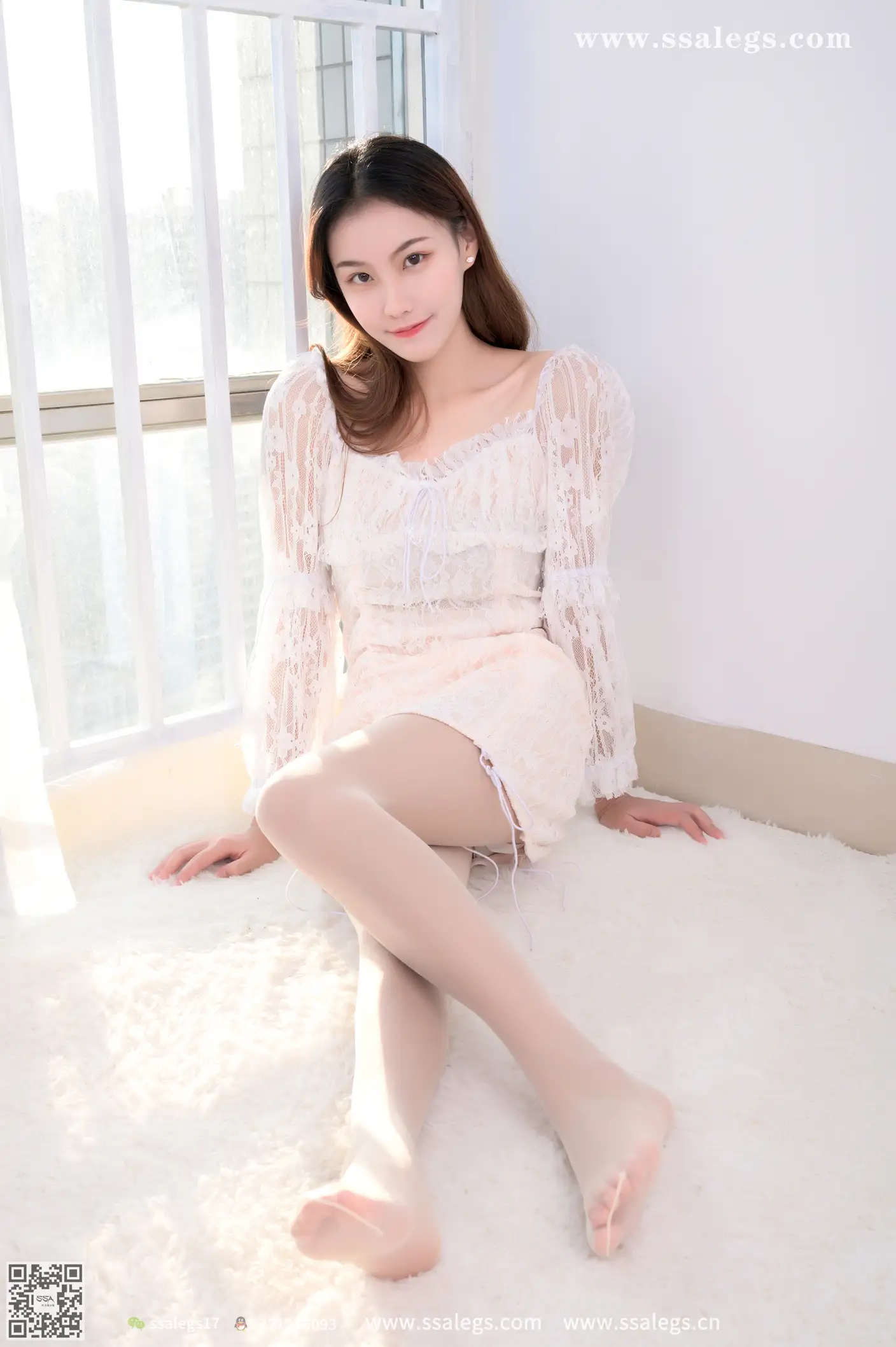 [Mzsock] NO.401 Susu’s shredded pork with sparkling open side by the sunny window (Part 1) Silk club#[122P]-2