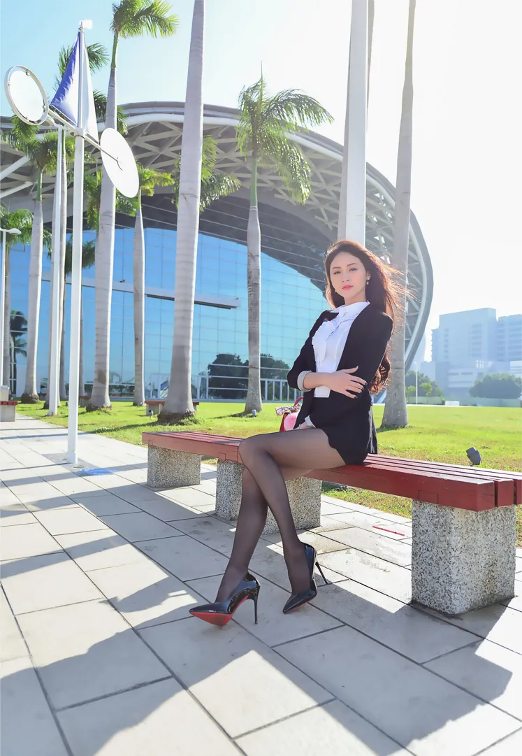[Mzsock] NO.146 Lola Xuecen OL black silk high heels beautiful legs street photography#[105P]-4