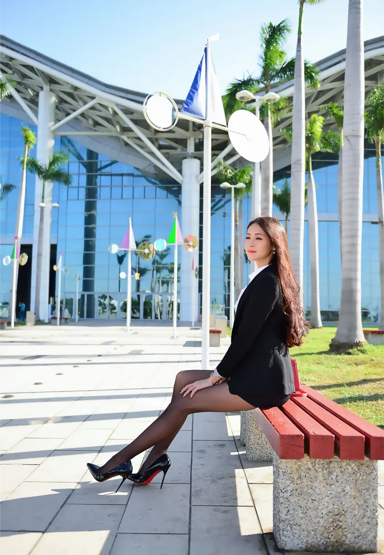 [Mzsock] NO.146 Lola Xuecen OL black silk high heels beautiful legs street photography#[105P]-9