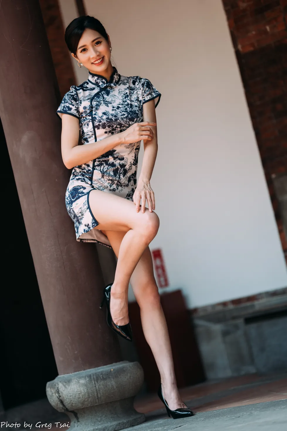 [Mzsock] NO.151 Zhang Jun short cheongsam, stockings, high heels and beautiful legs street photography#[54P]-6