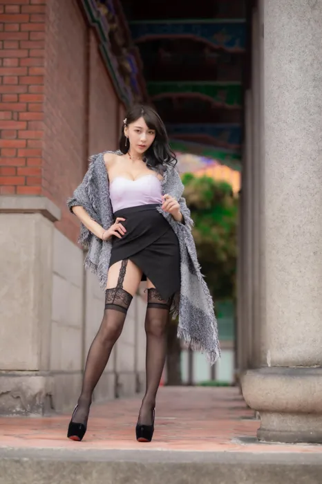 [Mzsock] NO.085 Mi Meng high heels and beautiful legs outdoor shot street photography#[58P]-3