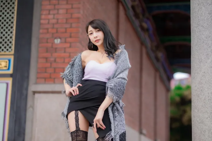 [Mzsock] NO.085 Mi Meng high heels and beautiful legs outdoor shot street photography#[58P]-4