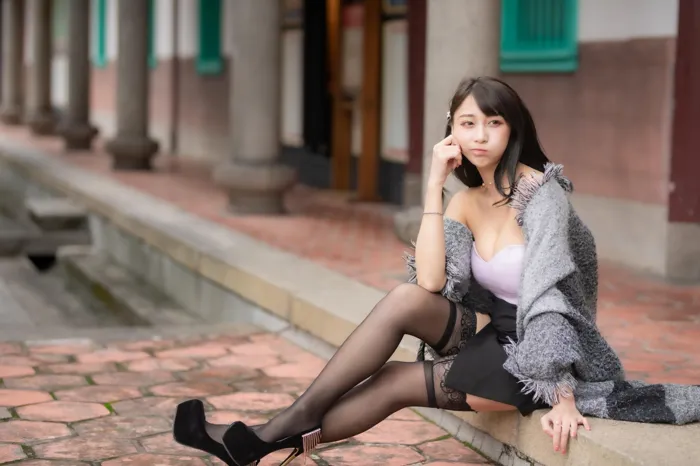 [Mzsock] NO.085 Mi Meng high heels and beautiful legs outdoor shot street photography#[58P]-7