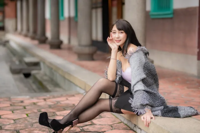 [Mzsock] NO.085 Mi Meng high heels and beautiful legs outdoor shot street photography#[58P]-8