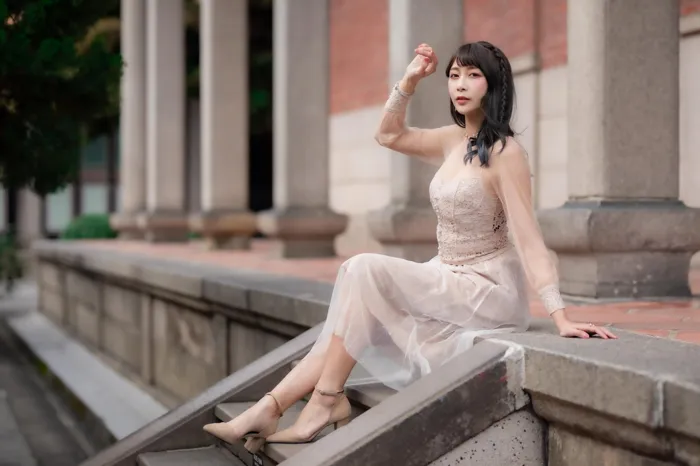 [Mzsock] NO.085 Mi Meng high heels and beautiful legs outdoor shot street photography#[58P]-2